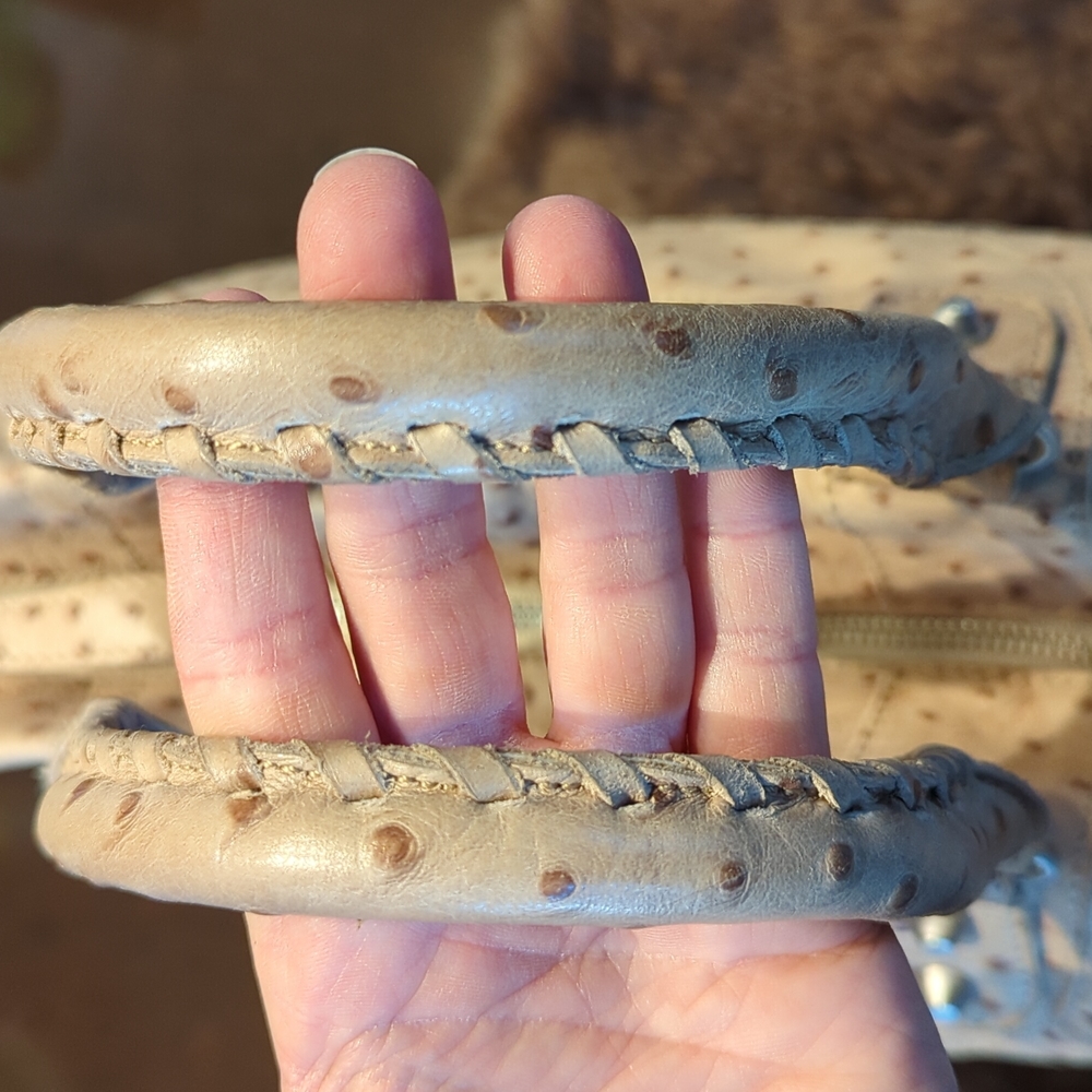 Liebeskind Berlin leather faux ostrich satchel - Picture 9 of 16